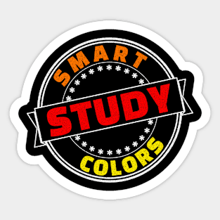 Smart Study Colors Red Orange Yellow Sticker